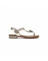 Sandali Donna Oh! My Sandals 5864 in Pelle Champagne modello casual. Sandali casual
