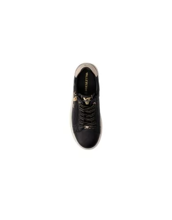 Sneakers Donna Valleverde 35487 in Pelle Nera Scarpe Casual