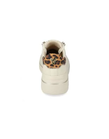 Dettaglio tallone animalier sneakers Valleverde V35453A