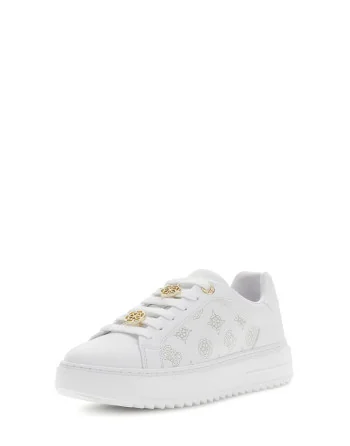 Scarpe Guess donna bianche vista laterale