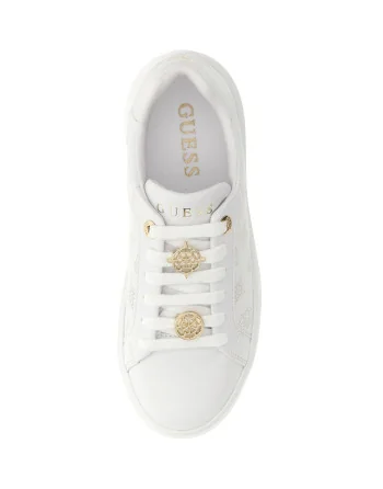 Sneakers Guess bianche dettaglio posteriore
