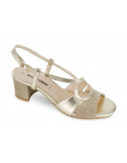 Sandali eleganti Donna Valleverde 28216 Argento Nero Platino