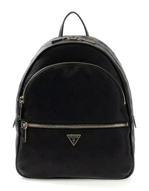 zaino donna pd711833 nero ecopelle logo